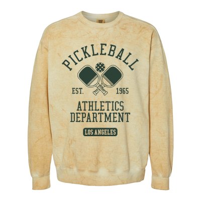 Pickleball Los Angeles Athletics Department Est 1965 Sports Colorblast Crewneck Sweatshirt