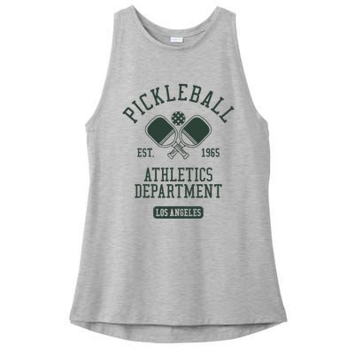 Pickleball Los Angeles Athletics Department Est 1965 Sports Ladies PosiCharge Tri-Blend Wicking Tank