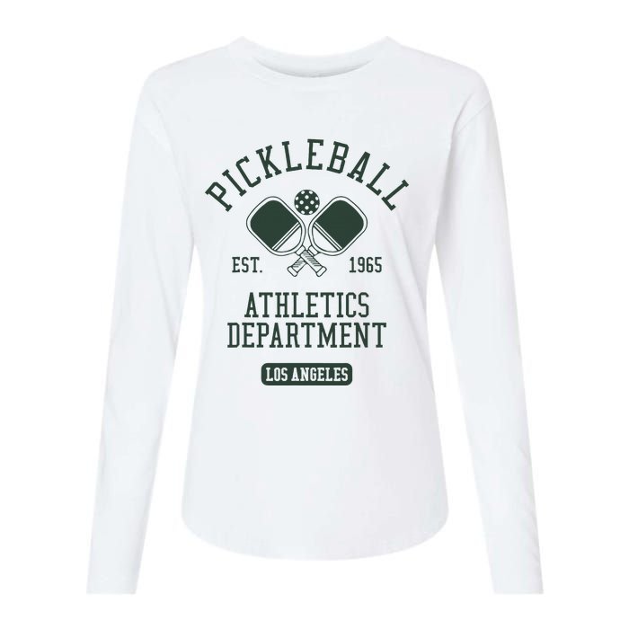 Pickleball Los Angeles Athletics Department Est 1965 Sports Womens Cotton Relaxed Long Sleeve T-Shirt