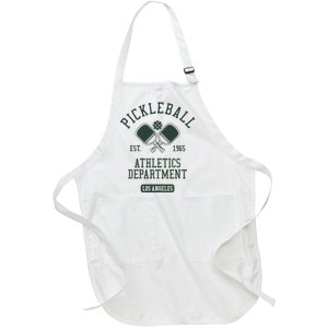 Pickleball Los Angeles Athletics Department Est 1965 Sports Full-Length Apron With Pockets