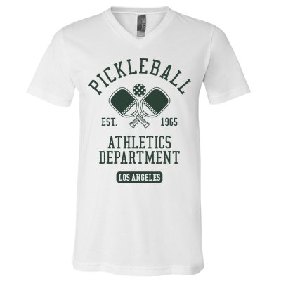 Pickleball Los Angeles Athletics Department Est 1965 Sports V-Neck T-Shirt