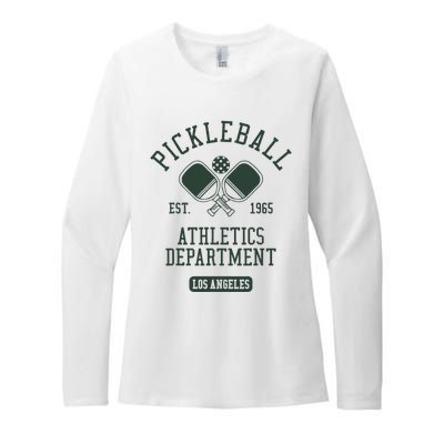 Pickleball Los Angeles Athletics Department Est 1965 Sports Womens CVC Long Sleeve Shirt