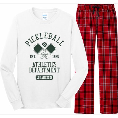 Pickleball Los Angeles Athletics Department Est 1965 Sports Long Sleeve Pajama Set