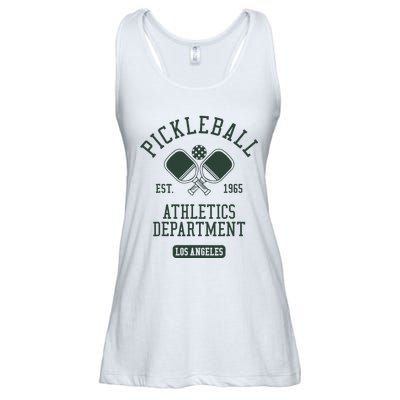 Pickleball Los Angeles Athletics Department Est 1965 Sports Ladies Essential Flowy Tank