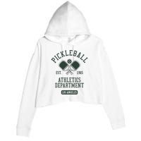 Pickleball Los Angeles Athletics Department Est 1965 Sports Crop Fleece Hoodie