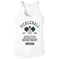 Pickleball Los Angeles Athletics Department Est 1965 Sports Ladies PosiCharge Competitor Racerback Tank