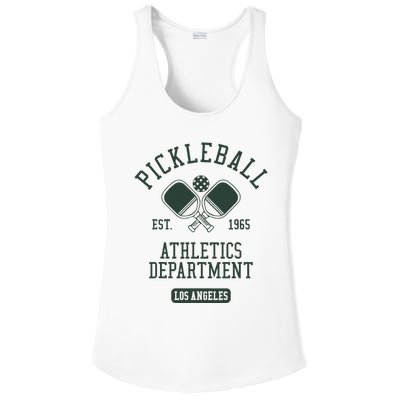 Pickleball Los Angeles Athletics Department Est 1965 Sports Ladies PosiCharge Competitor Racerback Tank