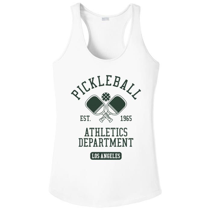 Pickleball Los Angeles Athletics Department Est 1965 Sports Ladies PosiCharge Competitor Racerback Tank