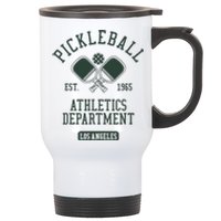 Pickleball Los Angeles Athletics Department Est 1965 Sports Stainless Steel Travel Mug