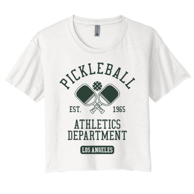 Pickleball Los Angeles Athletics Department Est 1965 Sports Crop Top