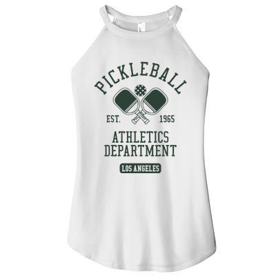 Pickleball Los Angeles Athletics Department Est 1965 Sports Women's Perfect Tri Rocker Tank