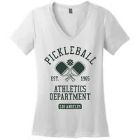 Pickleball Los Angeles Athletics Department Est 1965 Sports Women's V-Neck T-Shirt