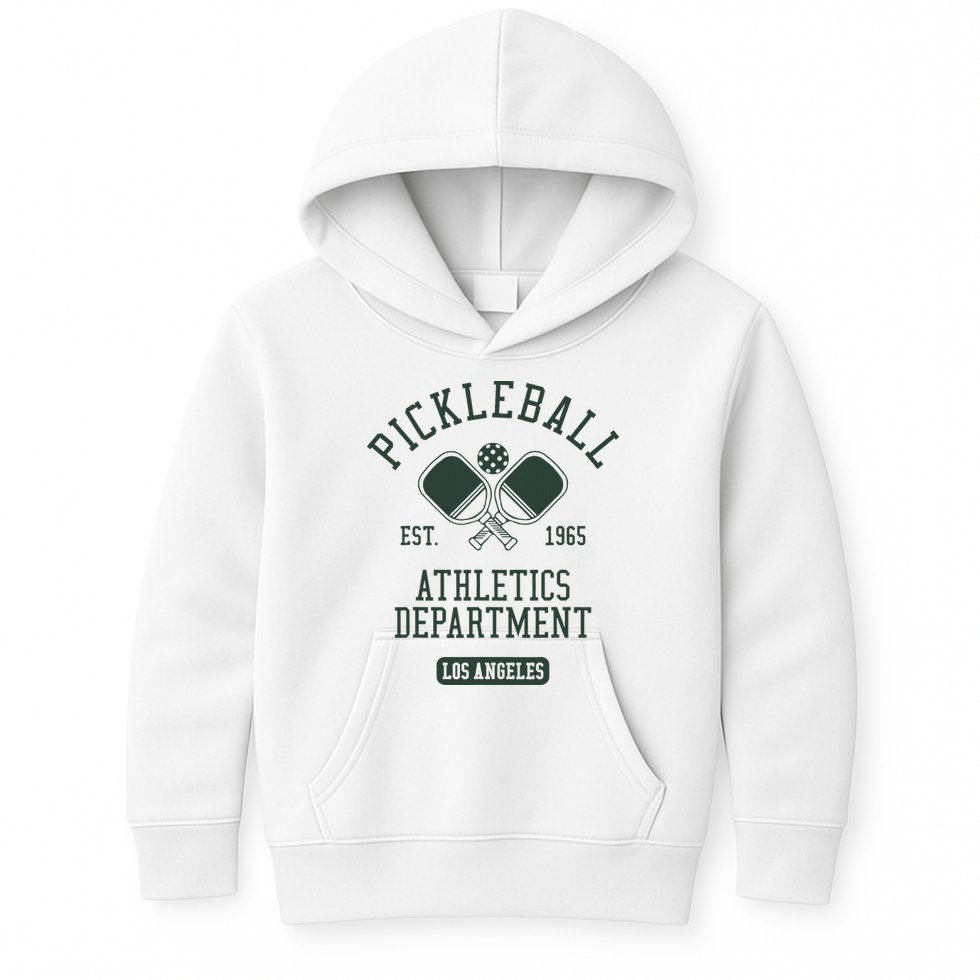 Pickleball Los Angeles Athletics Department Est 1965 Sports Kids Hoodie