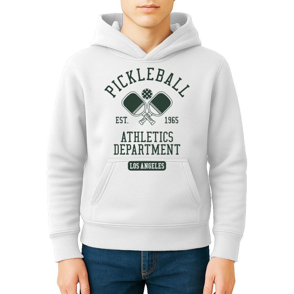 Pickleball Los Angeles Athletics Department Est 1965 Sports Kids Hoodie