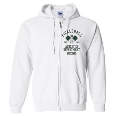 Pickleball Los Angeles Athletics Department Est 1965 Sports Full Zip Hoodie