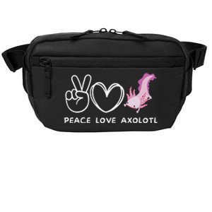 Peace Love Axolotl Retro Axolotl Lover Crossbody Pack