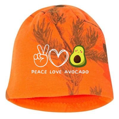 Peace Love Avocado Retro Avocado Lover Fruit Lover Kati - Camo Knit Beanie