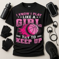Play Like A Girl Basketball Cooling Performance Crew T-Shirt