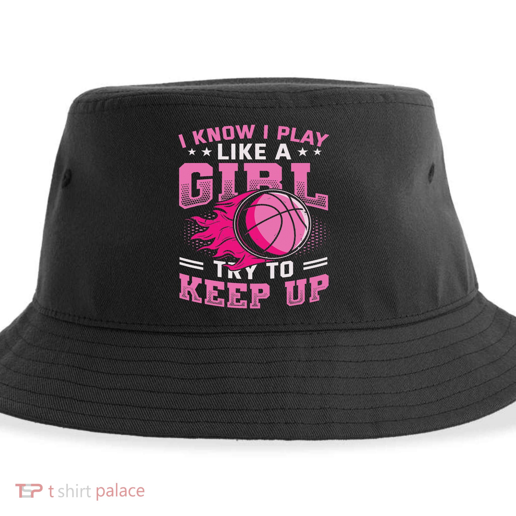 Play Like A Girl Basketball Sustainable Bucket Hat