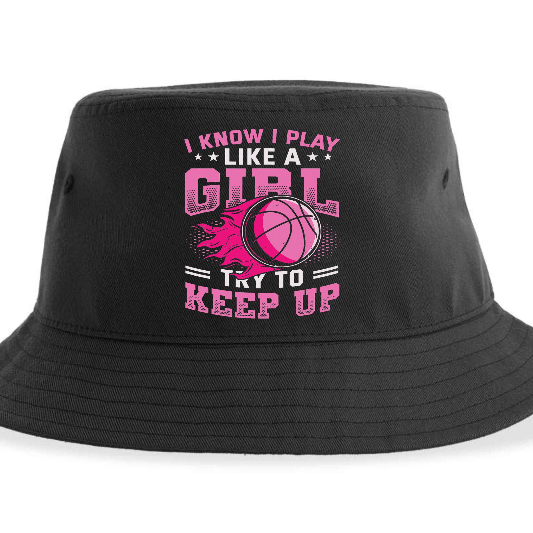 Play Like A Girl Basketball Sustainable Bucket Hat