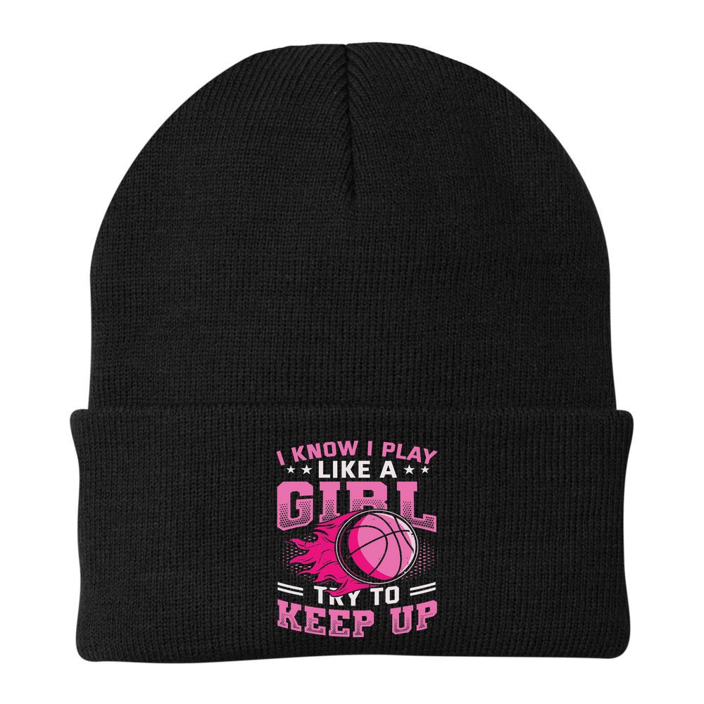 Play Like A Girl Basketball Beanie