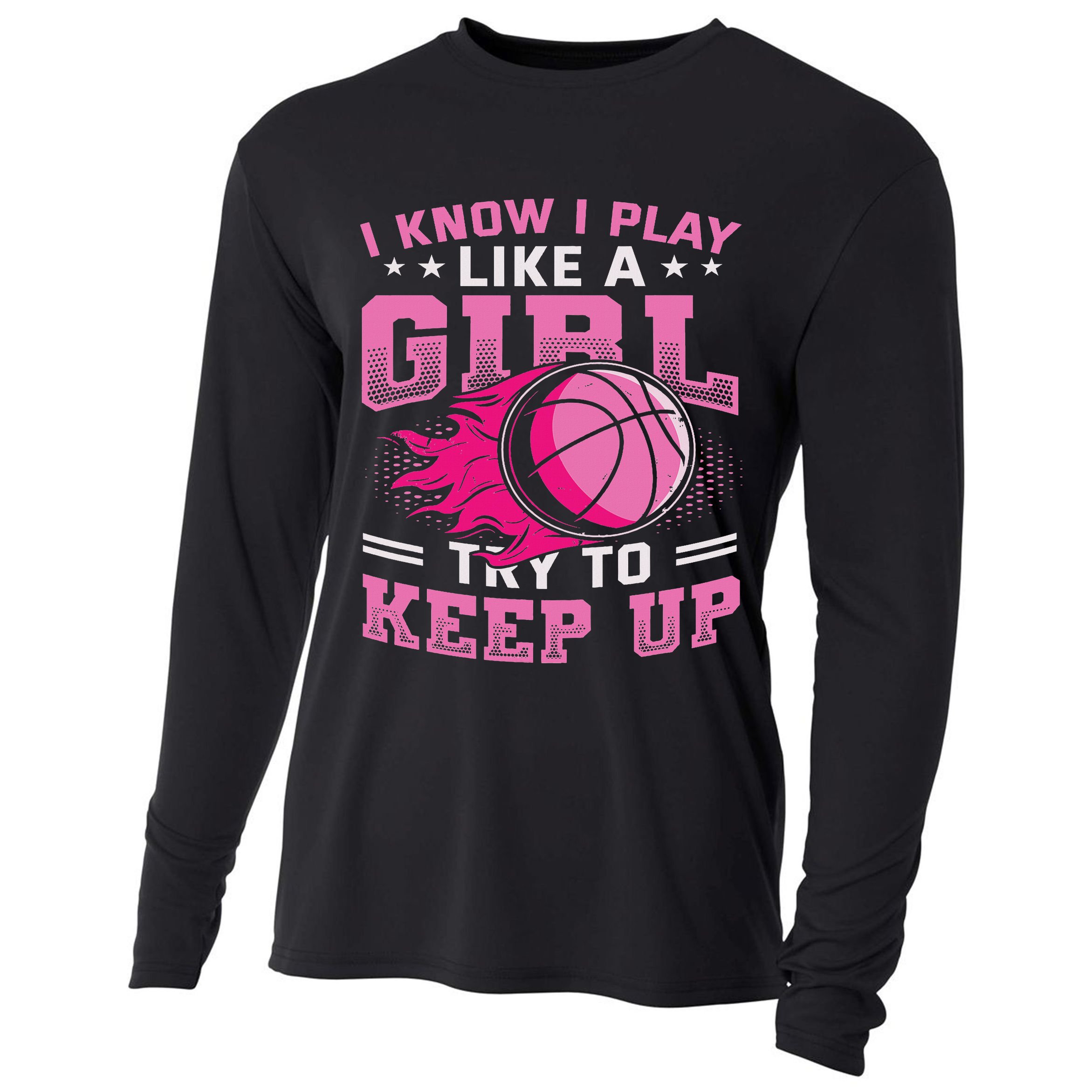 Play Like A Girl Basketball Cooling Performance Long Sleeve Crew