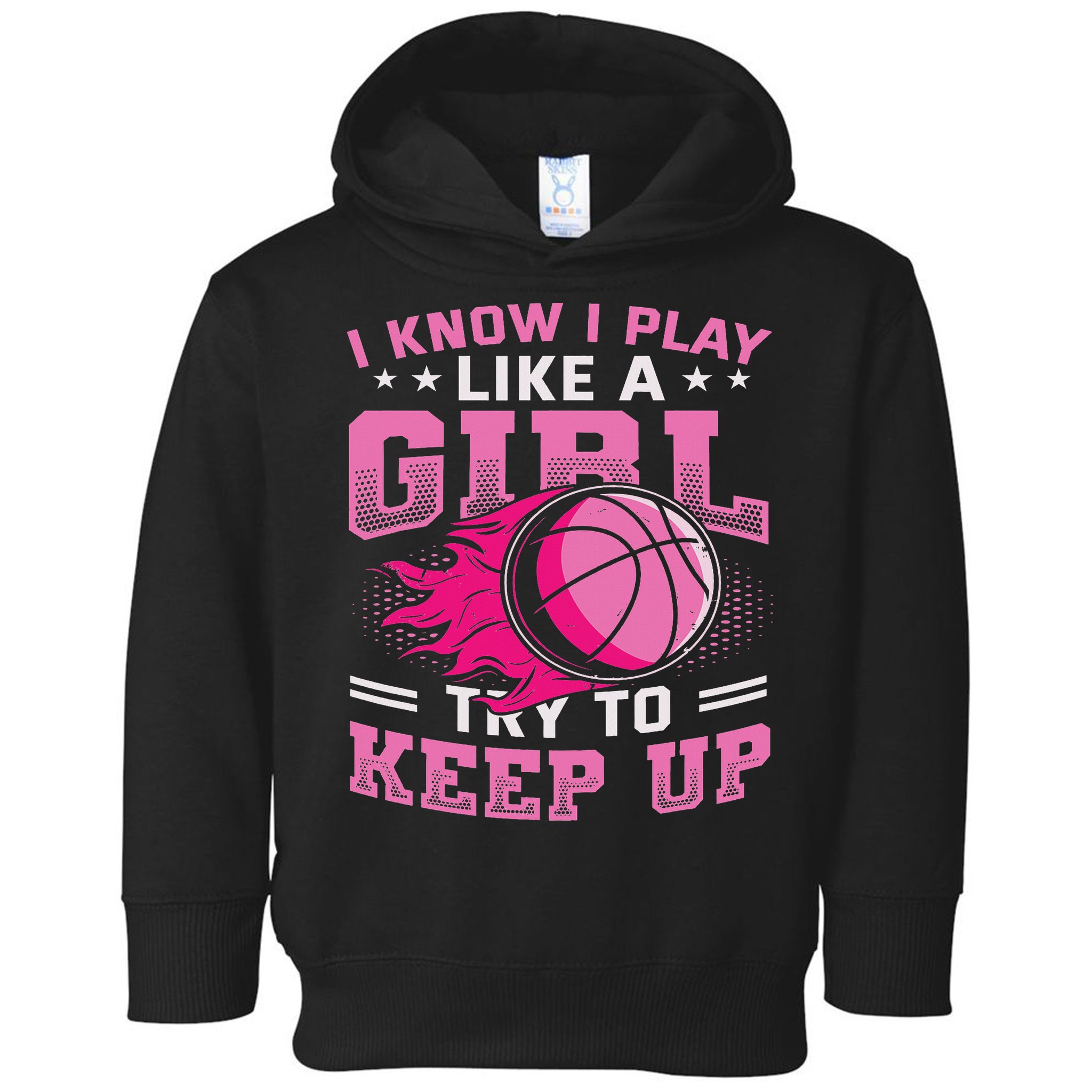 Play Like A Girl Basketball Toddler Hoodie