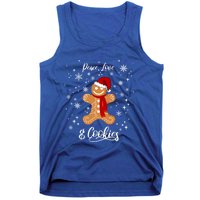 Peace Love And Cookies Santa Gingerbread Cookie Lover Great Gift Tank Top