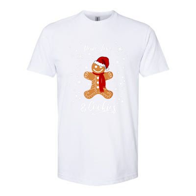 Peace Love And Cookies Santa Gingerbread Cookie Lover Great Gift Softstyle CVC T-Shirt