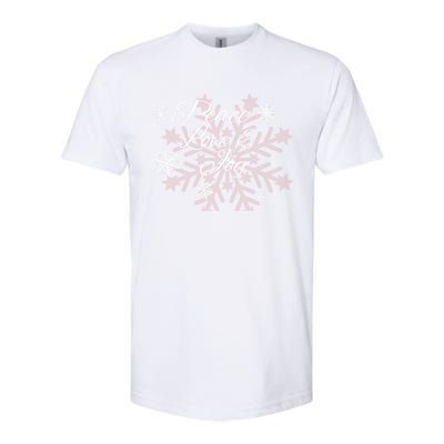 Peace Love And Joy Great Giftholiday Season Snowflake Themed Xgreat Giftmas Gift Softstyle® CVC T-Shirt