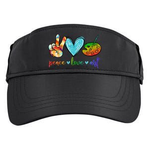 Peace Love Art Painting Palette Cute Art Teacher Gifts Adult Drive Performance Visor