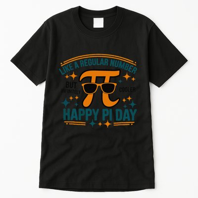 Pi Like A Regular Number But Infinitely Cooler Funny Pi Day .Png Tall T-Shirt
