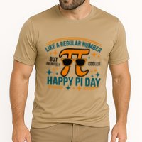 Pi Like A Regular Number But Infinitely Cooler Funny Pi Day .Png Cooling Performance Crew T-Shirt