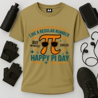 Pi Like A Regular Number But Infinitely Cooler Funny Pi Day .Png Cooling Performance Crew T-Shirt