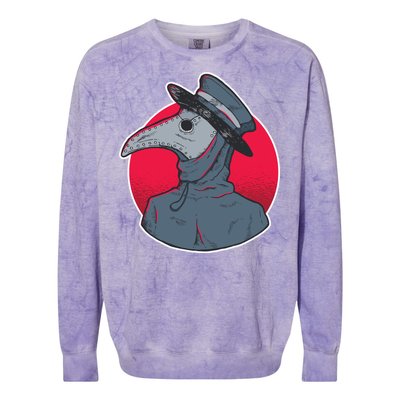 Plague Doctor Mask Colorblast Crewneck Sweatshirt