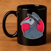 Plague Doctor Mask 11oz C Handle Ceramic Mug