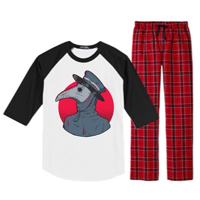 Plague Doctor Mask Raglan Sleeve Pajama Set