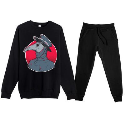 Plague Doctor Mask Premium Crewneck Sweatsuit Set