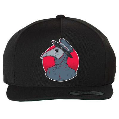 Plague Doctor Mask Wool Snapback Cap