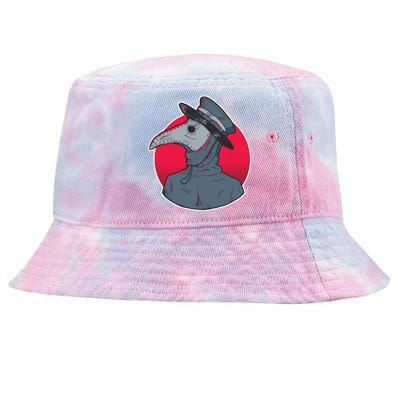 Plague Doctor Mask Tie-Dyed Bucket Hat