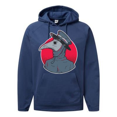 Plague Doctor Mask Performance Fleece Hoodie