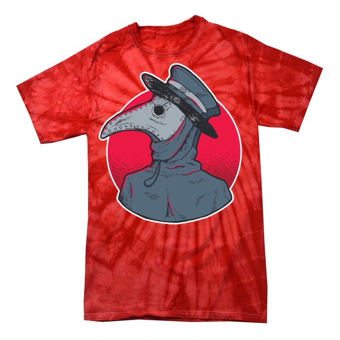 Plague Doctor Mask Tie-Dye T-Shirt