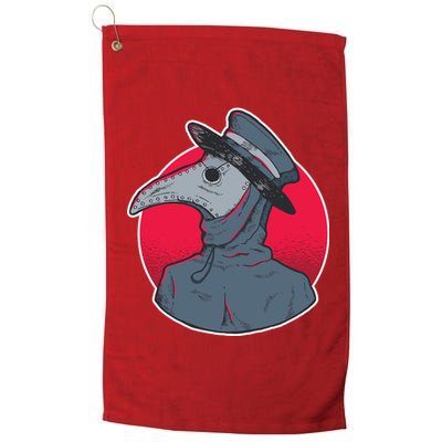 Plague Doctor Mask Platinum Collection Golf Towel