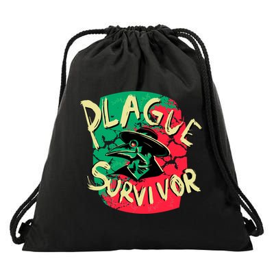 Plague Survivor Drawstring Bag