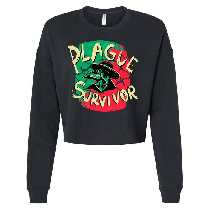 Plague Survivor Cropped Pullover Crew