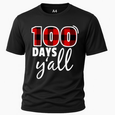Plaid 100 Days Y'all Funny 100th Day Of School Performance Shirt