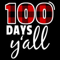Plaid 100 Days Y'all Funny 100th Day Of School T-Shirt