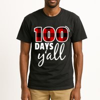 Plaid 100 Days Y'all Funny 100th Day Of School Tall T-Shirt
