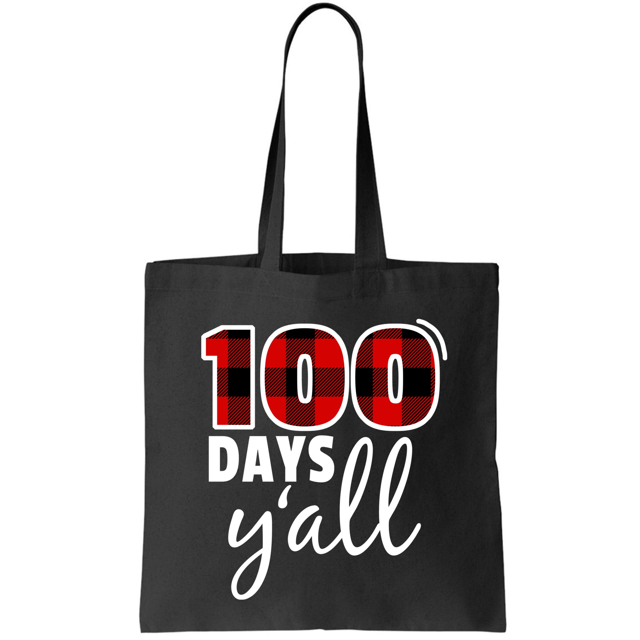 Plaid 100 Days Y'all Funny 100th Day Of School Bag