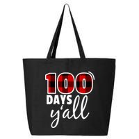 Plaid 100 Days Y'all Funny 100th Day Of School 25L Jumbo Tote